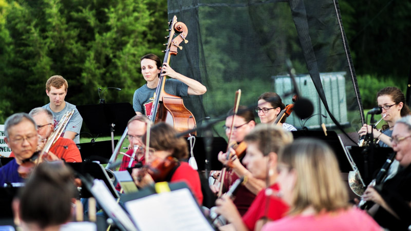 The Leawood Stage Company Orchestra performing for community theater in the Kansas City area